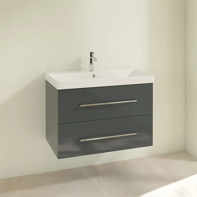 Villeroy & Boch Avento 800mm Wall Hung 2 Drawer Vanity Unit & Washbasin