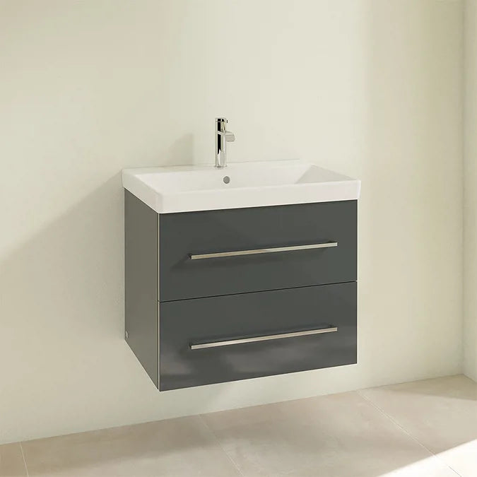 Villeroy & Boch Avento 650mm Wall Hung 2 Drawer Vanity Unit & Washbasin