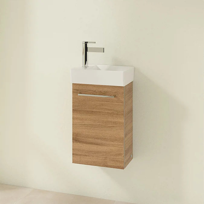 Villeroy & Boch Avento 360mm Wall Hung Vanity Unit with Right Bowl Basin