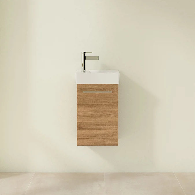 Villeroy & Boch Avento 360mm Wall Hung Vanity Unit with Right Bowl Basin