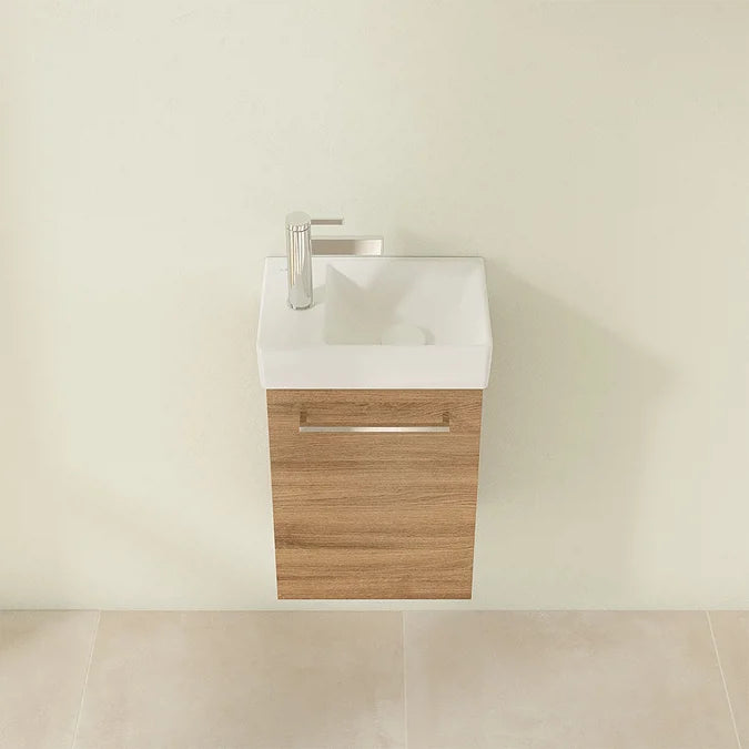 Villeroy & Boch Avento 360mm Wall Hung Vanity Unit with Right Bowl Basin