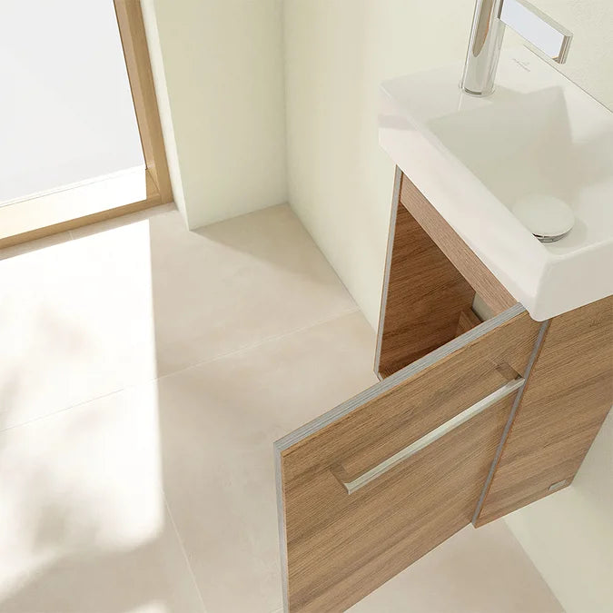 Villeroy & Boch Avento 360mm Wall Hung Vanity Unit with Right Bowl Basin