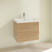 Villeroy & Boch Avento 650mm Wall Hung 2 Drawer Vanity Unit & Washbasin