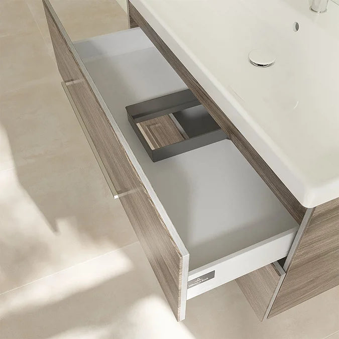 Villeroy & Boch Avento 1000mm Wall Hung 2 Drawer Vanity Unit & 1 Tap Hole Washbasin