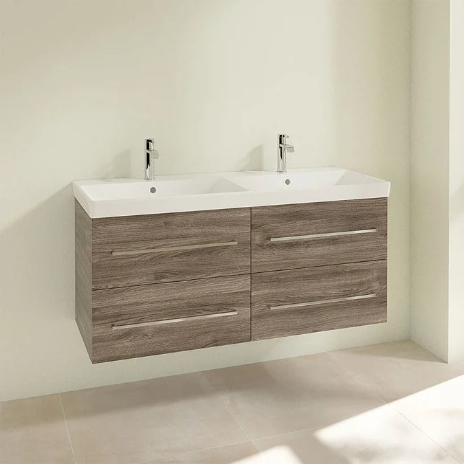 Villeroy & Boch Avento 1200mm Wall Hung Double Vanity Unit & Washbasin