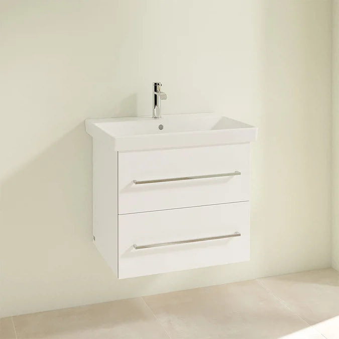 Villeroy & Boch Avento 600mm Wall Hung 2 Drawer Vanity Unit & Washbasin