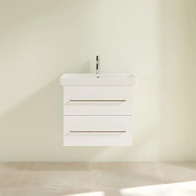 Villeroy & Boch Avento 600mm Wall Hung 2 Drawer Vanity Unit & Washbasin