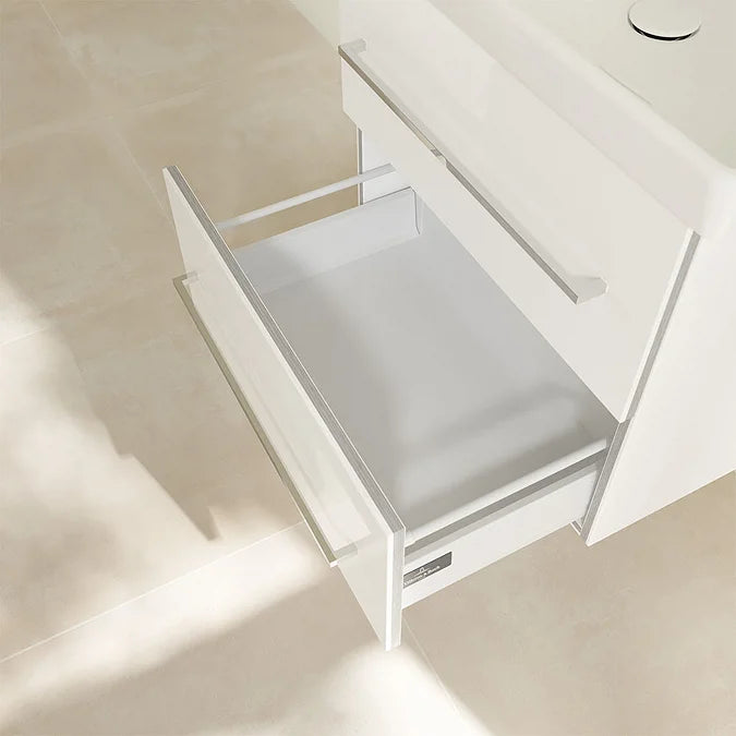 Villeroy & Boch Avento 600mm Wall Hung 2 Drawer Vanity Unit & Washbasin