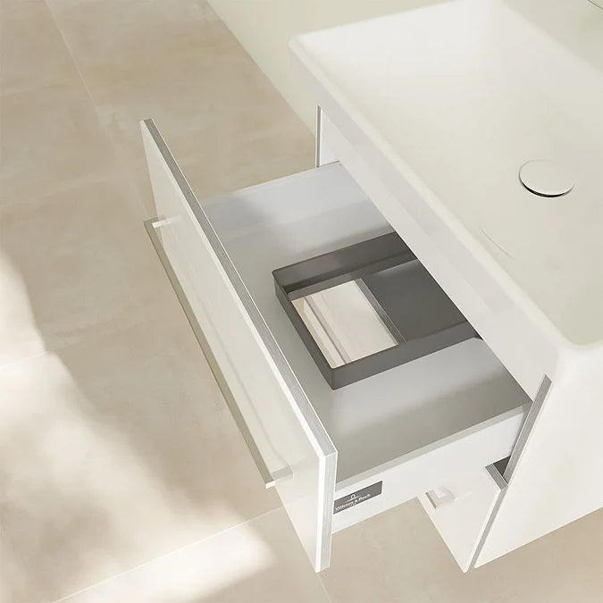 Villeroy & Boch Avento 600mm Wall Hung 2 Drawer Vanity Unit & Washbasin