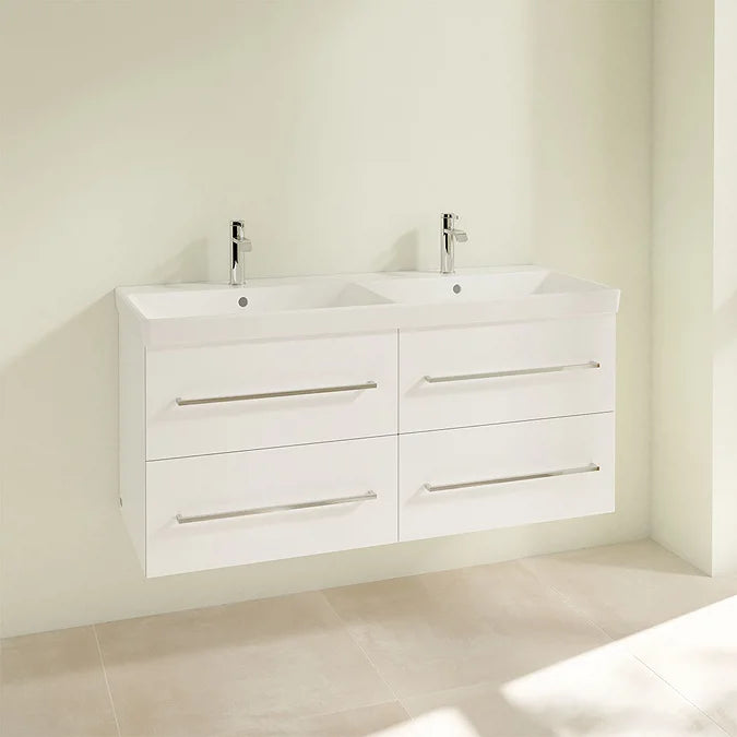 Villeroy & Boch Avento 1200mm Wall Hung Double Vanity Unit & Washbasin