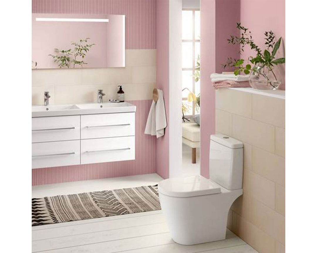 Villeroy & Boch Avento Rimless Close Coupled Toilet & Soft Close Seat