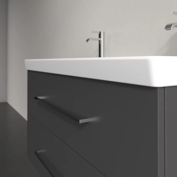 Villeroy & Boch Avento 1000mm Wall Hung 2 Drawer Vanity Unit & 2 Tap Hole Washbasin