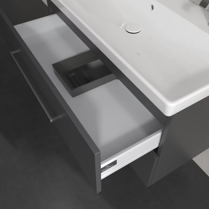 Villeroy & Boch Avento 1000mm Wall Hung 2 Drawer Vanity Unit & 2 Tap Hole Washbasin