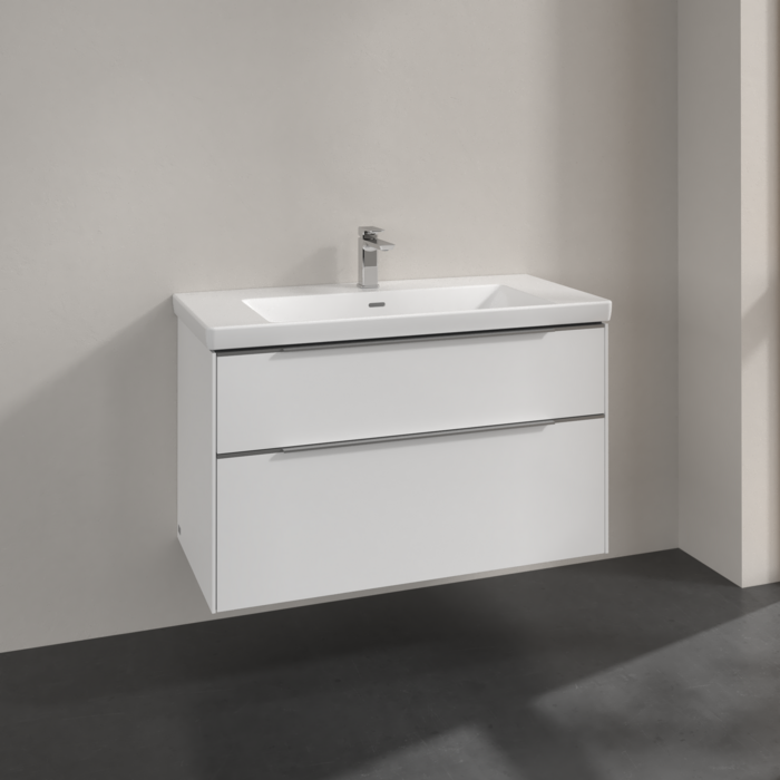 Villeroy & Boch Subway 3.0 1000mm Wall Hung 2 Drawer Vanity Unit & Basin