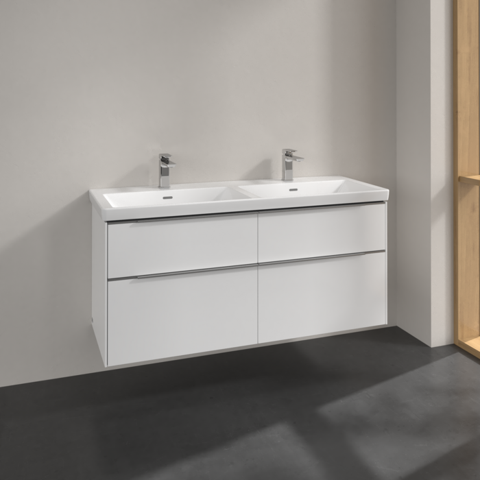 Villeroy & Boch Subway 3.0 1300mm Wall Hung 4 Drawer Vanity Unit & Basin