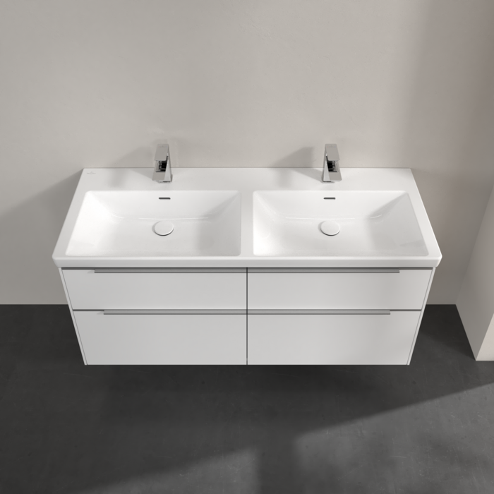 Villeroy & Boch Subway 3.0 1300mm Wall Hung 4 Drawer Vanity Unit & Basin