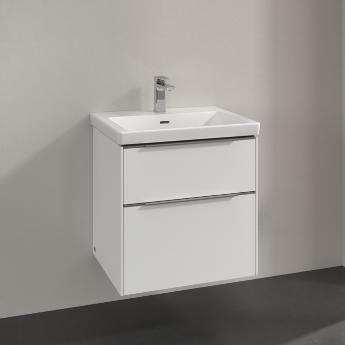 Villeroy & Boch Subway 3.0 600mm Wall Hung 2 Drawer Vanity Unit & Basin