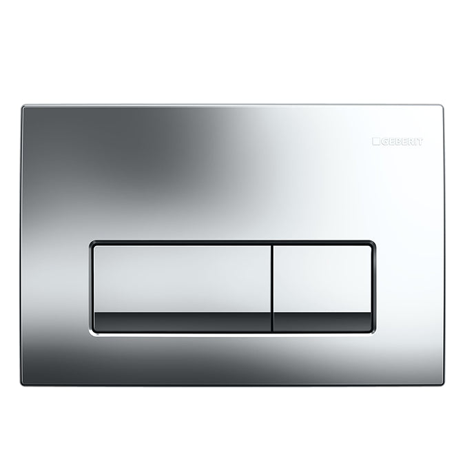 Geberit Delta50 Dual Flush Plate - Gloss Chrome