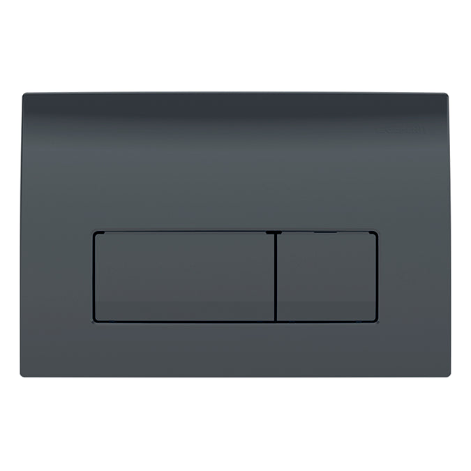 Geberit Delta50 Dual Flush Plate - Matt Black