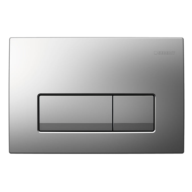 Geberit Delta50 Dual Flush Plate - Matt Chrome