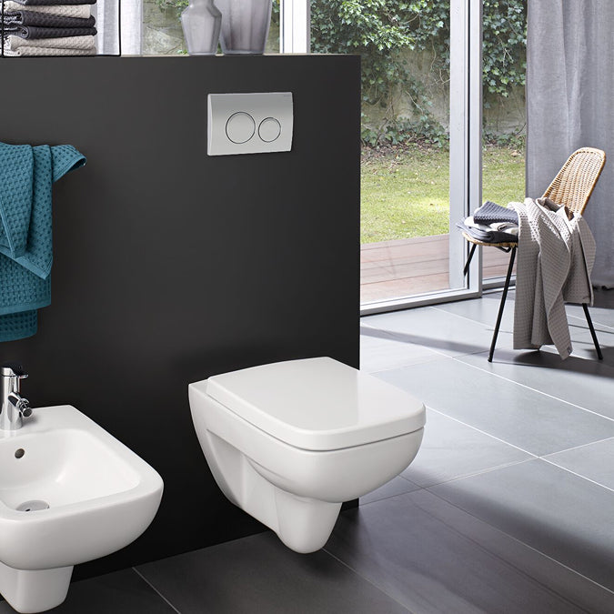 Geberit Duofix Delta 98cm Frame & Cistern with Delta20 Flush Plate Chrome