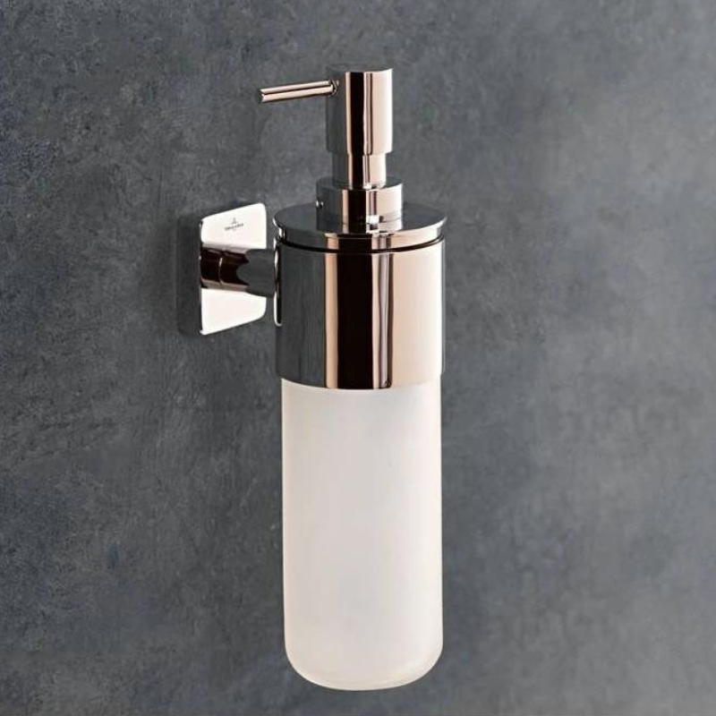 Villeroy & Boch Elements Striking Soap Dispenser In Chrome