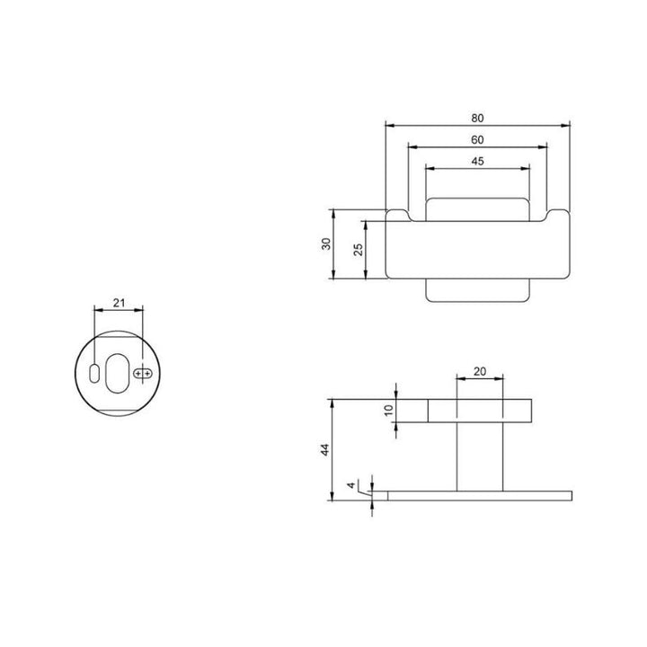 Villeroy & Boch Elements Striking Double Robe Hook Chrome