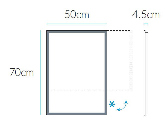 HIB Globe 50 LED Ambient Mirror