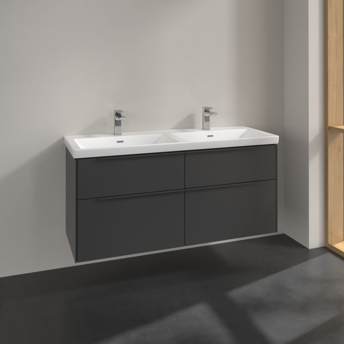 Villeroy & Boch Subway 3.0 1300mm Wall Hung 4 Drawer Vanity Unit & Basin