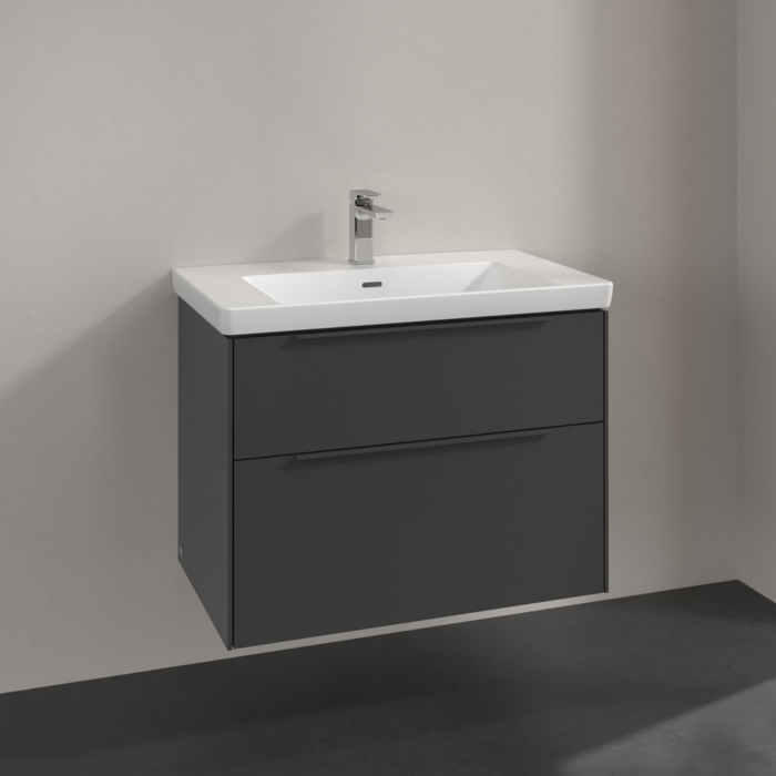 Villeroy & Boch Subway 3.0 800mm Wall Hung 2 Drawer Vanity Unit & Basin