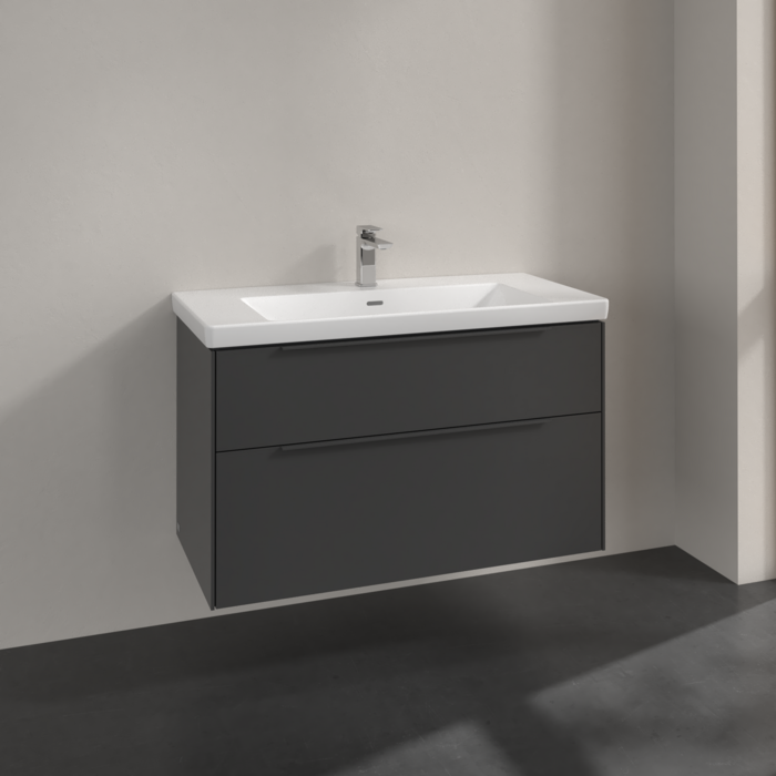 Villeroy & Boch Subway 3.0 1000mm Wall Hung 2 Drawer Vanity Unit & Basin