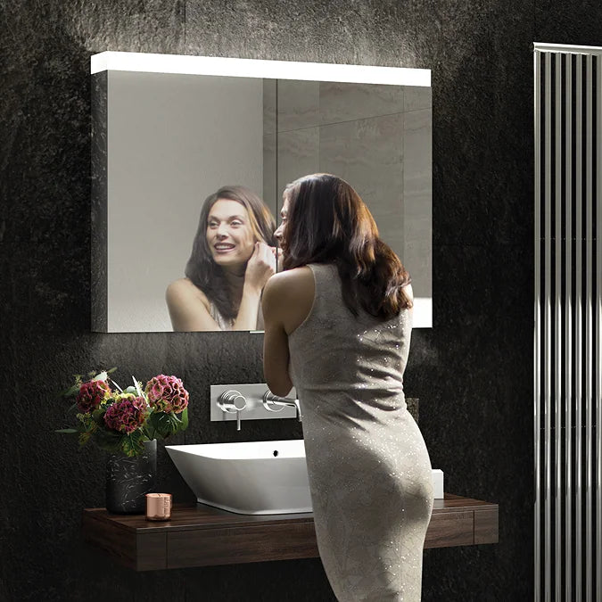 HIB Apex 100 LED Illuminated Mirror Cabinet