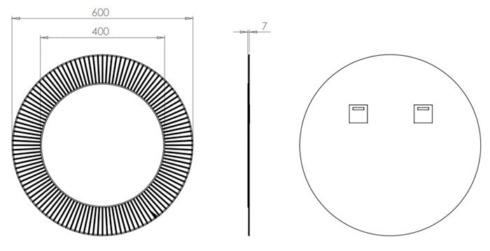 HIB Arte 60 Circular Bathroom Mirror