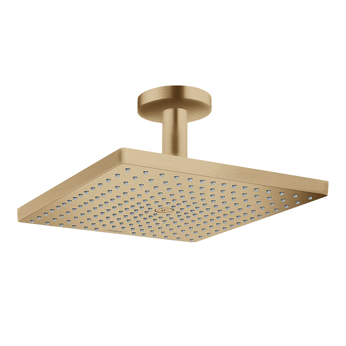 Hansgrohe Raindance E 300 Shower Head with Ceiling Mounted Arm Brushed Bronze