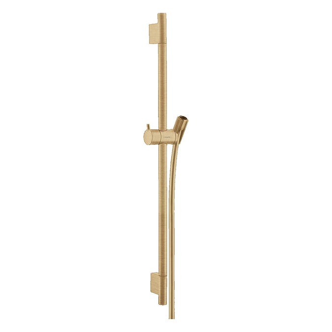 Hansgrohe Unica S Puro Shower Slider Rail 65cm with Isiflex Shower Hose Brushed Bronze