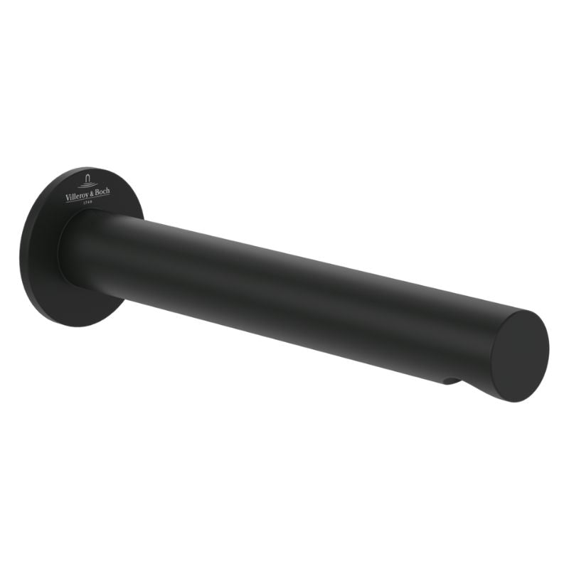 Villeroy & Boch Loop & Friends Wall Mounted Bath Spout In Matt Black