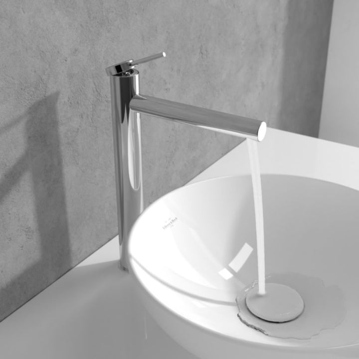 Villeroy & Boch Loop & Friends Tall Single Lever Basin Mixer In Chrome