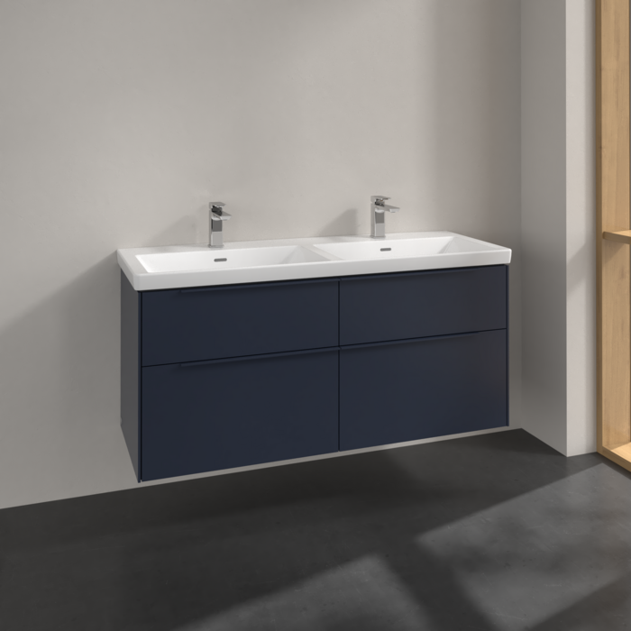 Villeroy & Boch Subway 3.0 1300mm Wall Hung 4 Drawer Vanity Unit & Basin