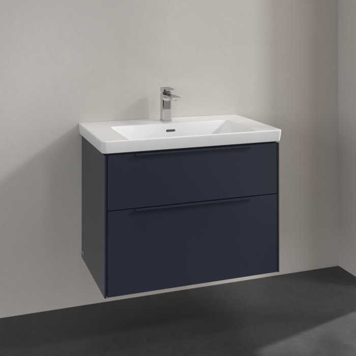 Villeroy & Boch Subway 3.0 800mm Wall Hung 2 Drawer Vanity Unit & Basin