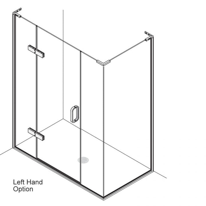 Matki Eauzone Hinged Door With Hinge Panel & Inline Panel For Corner (EPIC)