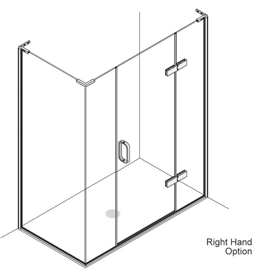 Matki Eauzone Hinged Door With Hinge Panel & Inline Panel For Corner (EPIC)