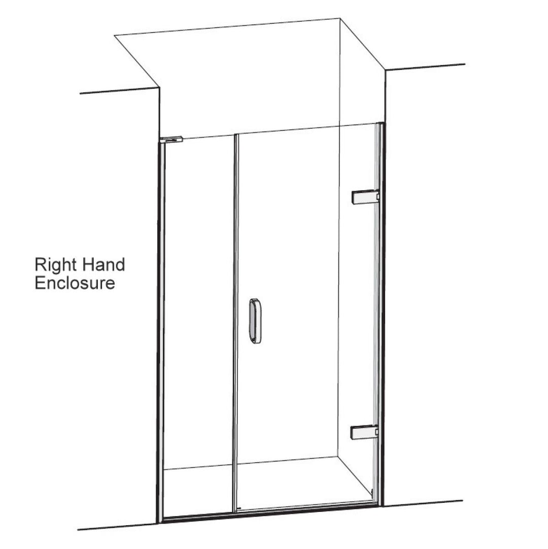 Matki Eauzone Hinged Door From Wall & Inline Panel For Recess (EPW)