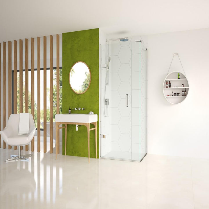 Matki Eauzone Hinged Door From Wall & Inline Panel For Corner (EPWC)