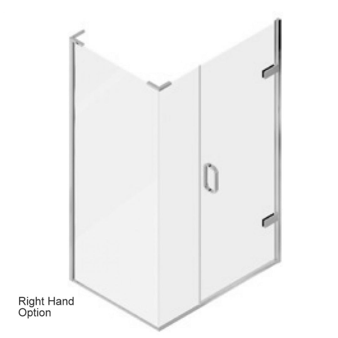 Matki Eauzone Hinged Door From Wall & Inline Panel For Corner (EPWC)