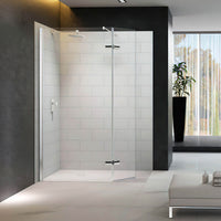 Merlyn 8 Series Shower Wall With Hinged Swivel Panel