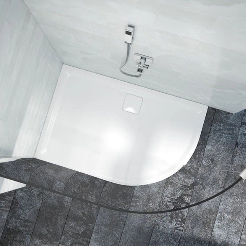 Merlyn Level 25 1200mm x 900mm Offset Quadrant Shower Tray & Waste