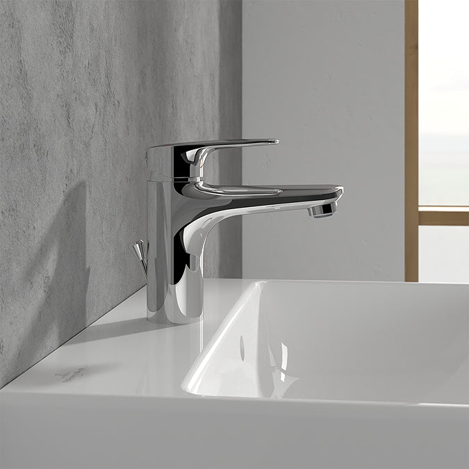 Villeroy & Boch O.Novo Start Single Lever Basin Mixer with Pop-Up Waste In Chrome