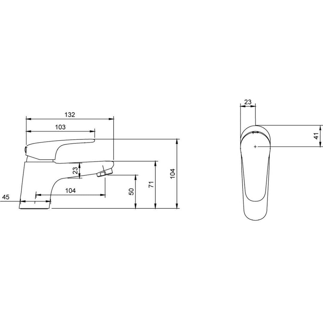 Villeroy & Boch O.Novo Start Mini Single Lever Basin Mixer In Chrome