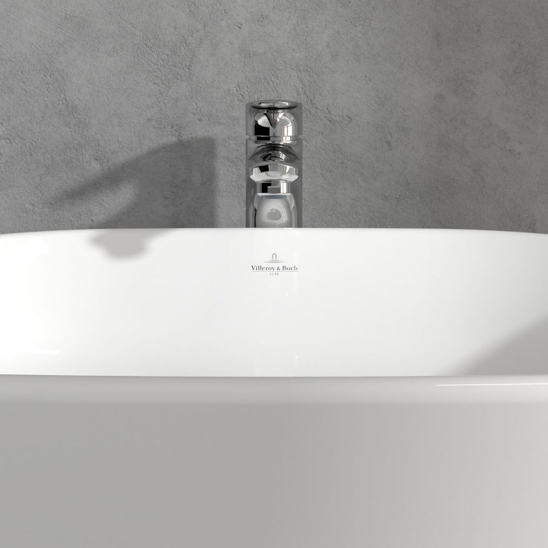 Villeroy & Boch O.Novo Start Tall Single Lever Basin Mixer with Push Open Waste In Chrome