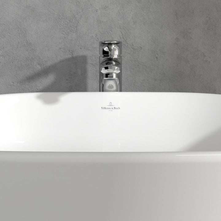 Villeroy & Boch O.Novo Start Tall Single Lever Basin Mixer with Push Open Waste Chrome